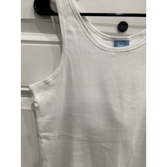 CLUB Attivo Sleeveless Scoop Neck Ribbed Tank Top White Sz XL Workout Active NWT - Picture 4 of 10